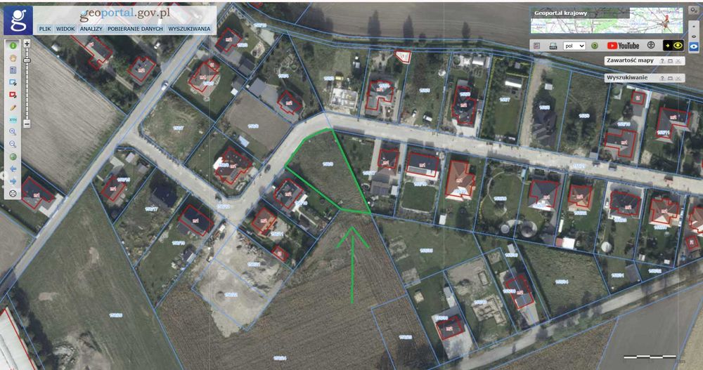 Działka Rożnowo 1174 m²