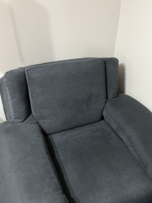 Poltrona azul sala de estar