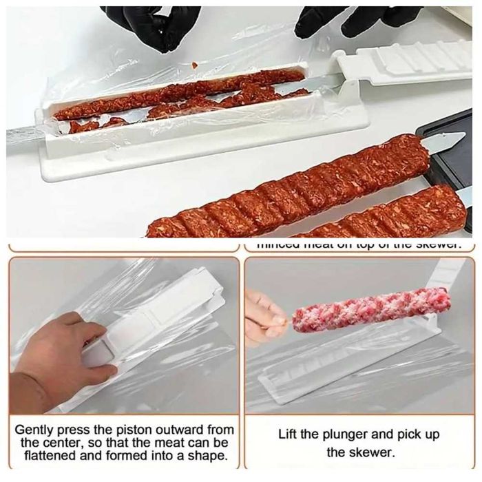 Набір шампурів Набор шампуров у кейсі з дерева для шашлику "Кабани"