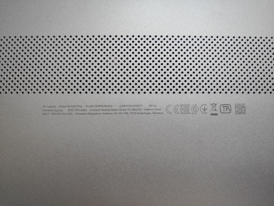 Laptop HP uszkodzony