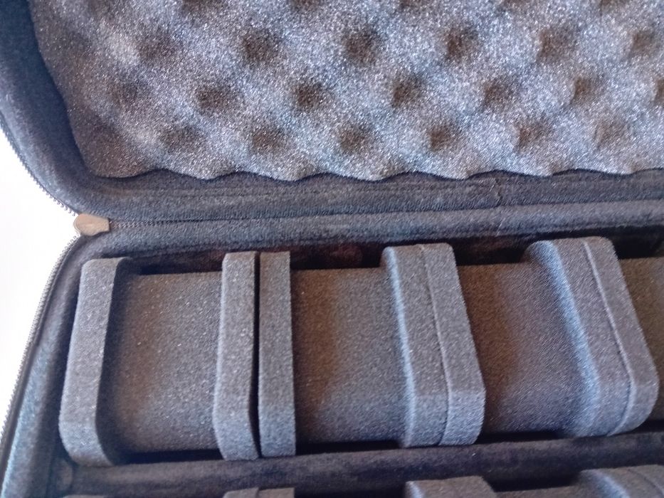 Mala Estojo Viagem 10 Relógios Cauny Breitling Seiko Tissot Oris Iwc