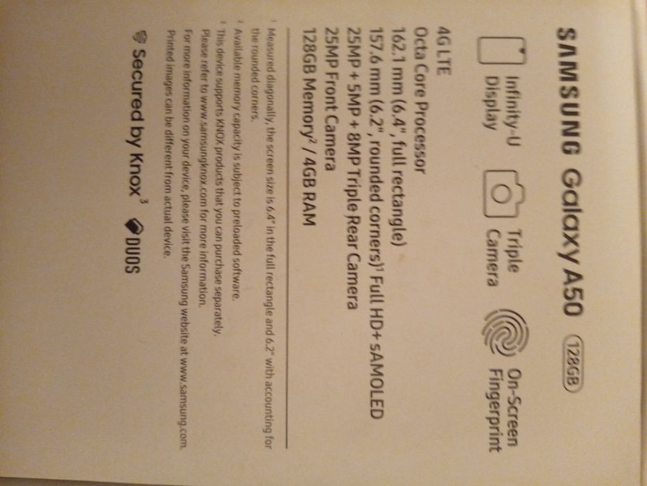 Telemovel SAMSUNG A50