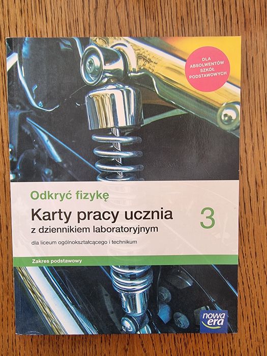 Karty pracy ucznia z dziennikiem laboratoryjnym. 3
