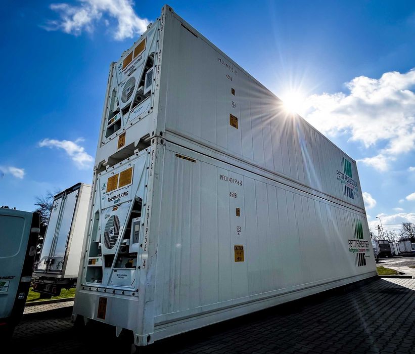 Kontener chłodnia/mroźnia CM55S wynajem płaska podłoga, kurtyna itp.