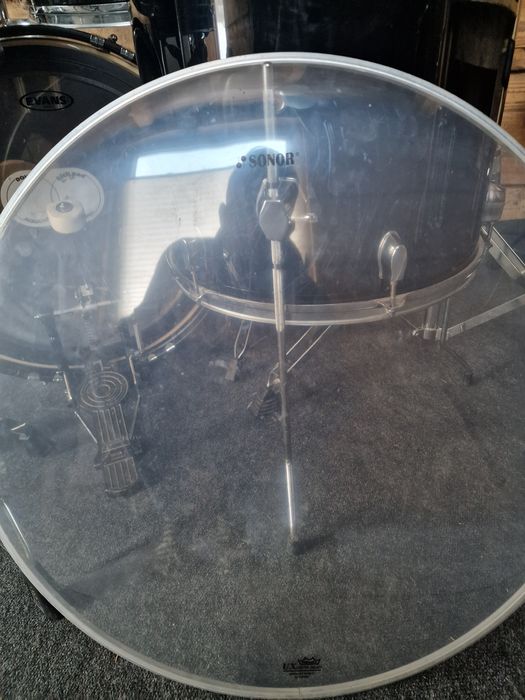 Perkusja Sonor 503 + talerze Paiste , werbel i pedal – super stan