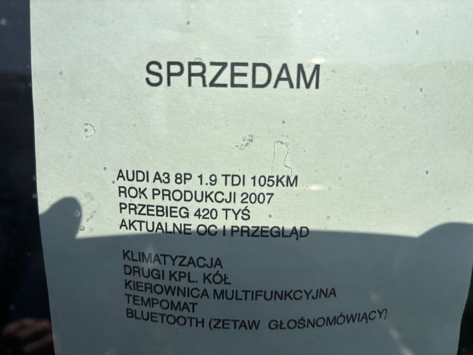 Audi A3 1.9 sportback