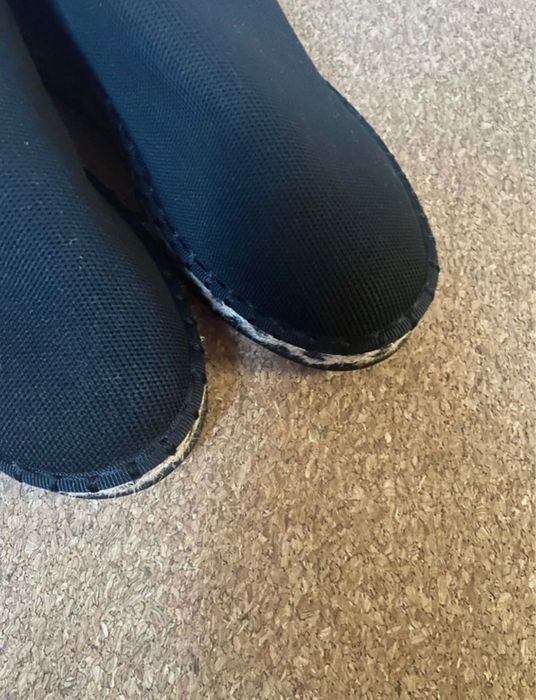 Espadryle na koturnie, czarne, materiałowe buty damskie Reserved 38