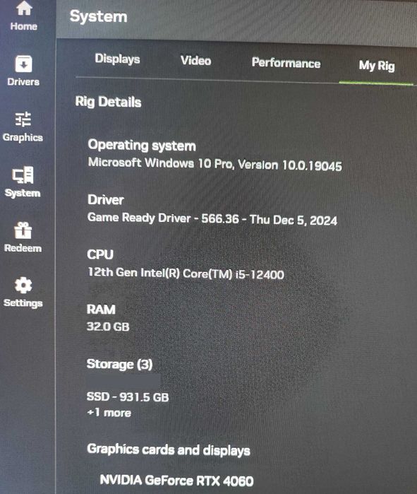PC Gaming - RTX4060 + i5 12400 + 32gb + 1Tb SSD
