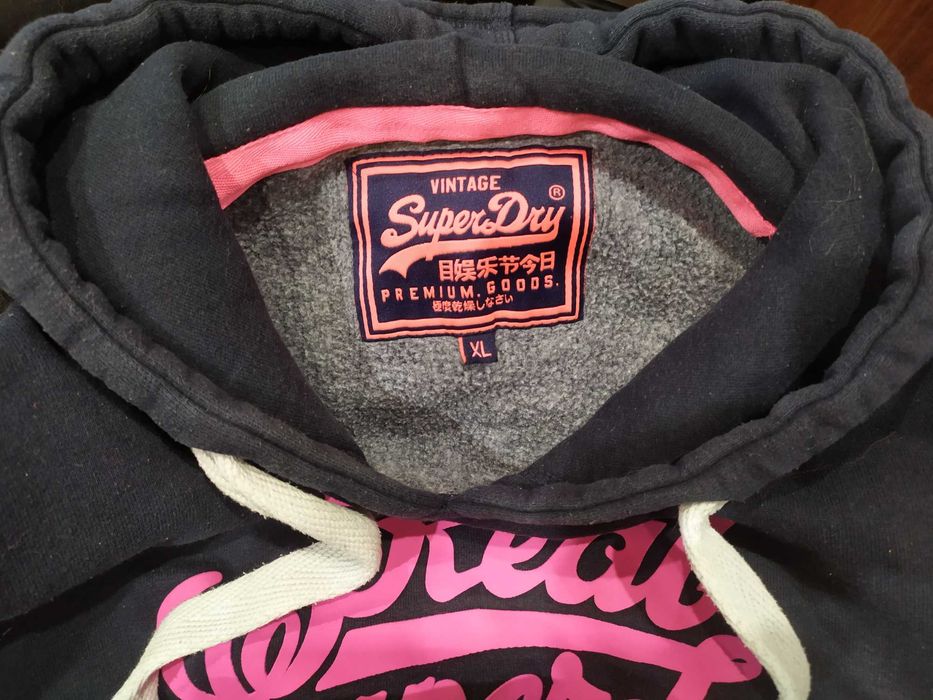 Superdry тёплая толстовка с капюшоном худи