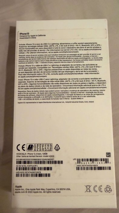 iPhone 13 Verde Comprado Worten