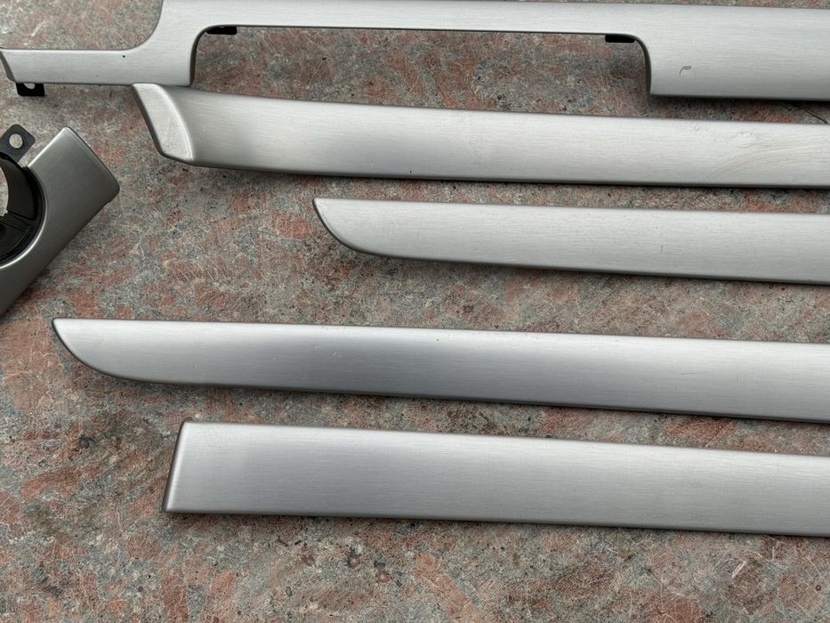 Декор салону Audi a4 b7 планки декору срібні ауді а4 б7 комплект