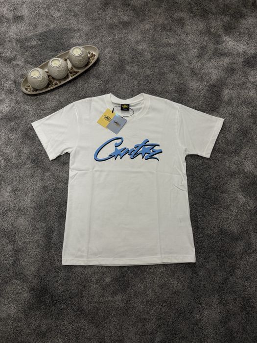 T-shirt Corteiz “Blue Logo” White