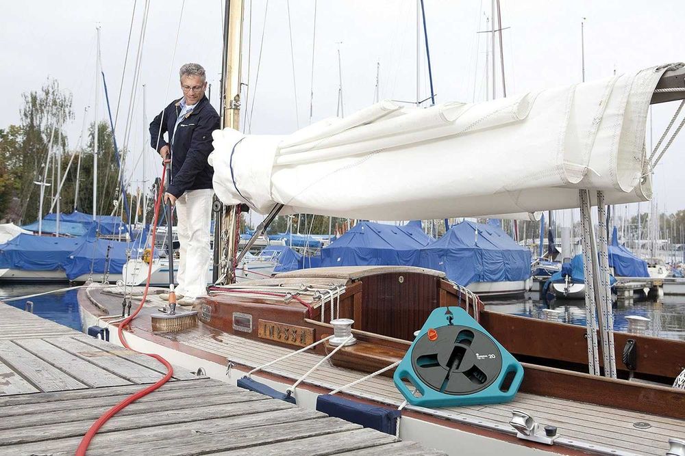 Gardena Classic płaski wąż roll-fix 20 oszczędzająca miejsce kaseta