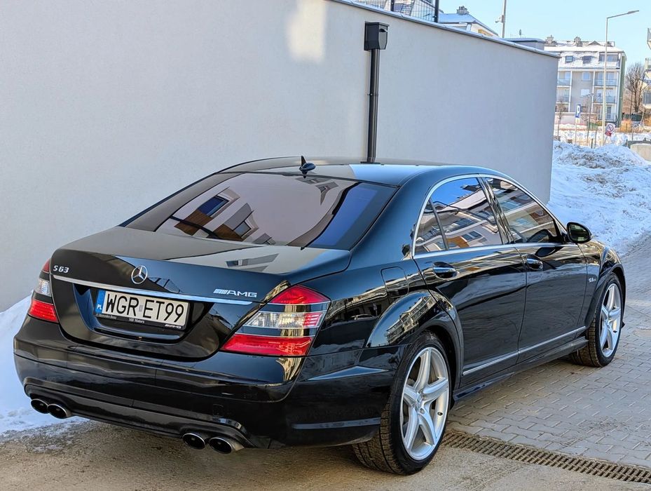 Mercedes-Benz Klasa S S63 AMG V8 525KM Piękny egzemplarz Serwisowany ZAMIANA
