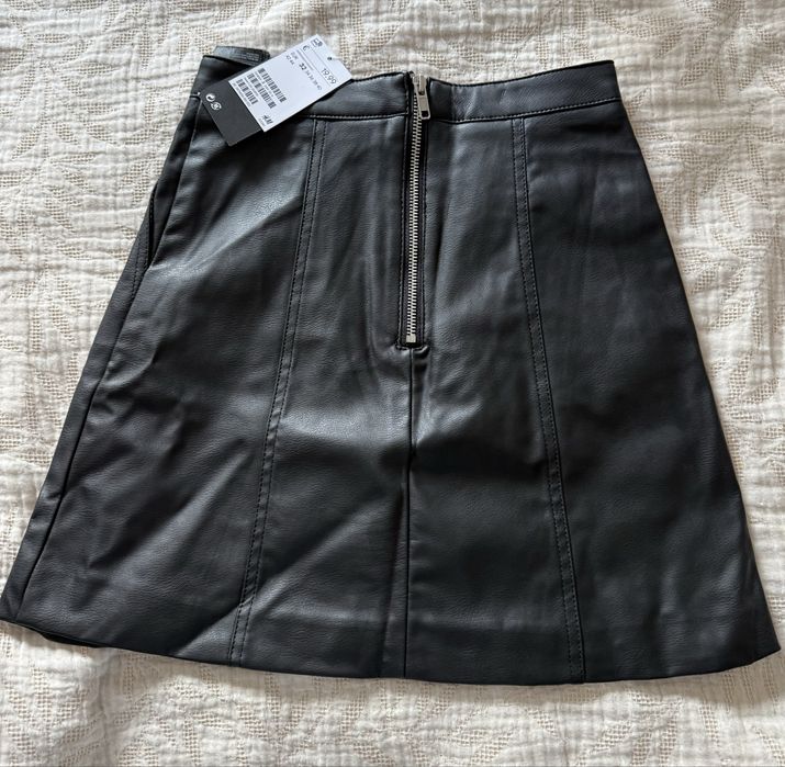 Saia pele vegan H&M nova