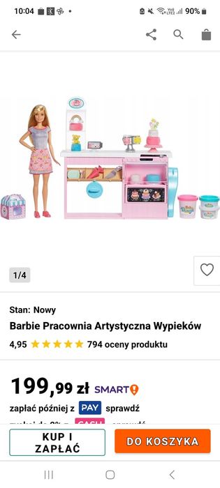BARBIE artystyczna pracownia wypieków GFP59 Mattel  3+