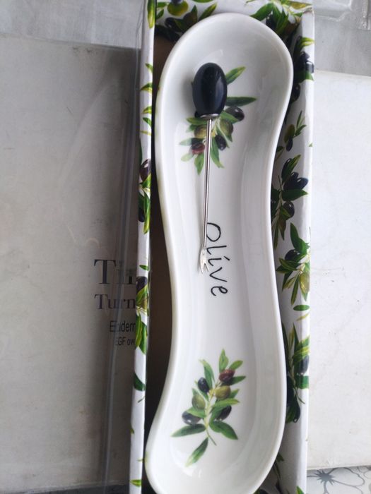 Блюдо Оливки з виделкою WD collection,