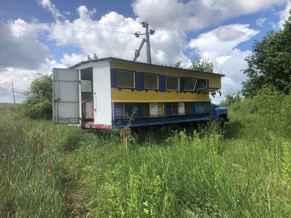 Газ52- Павільйон на ходу 28 сімей ( бджолопавільйон) Мед Бджоли вулик