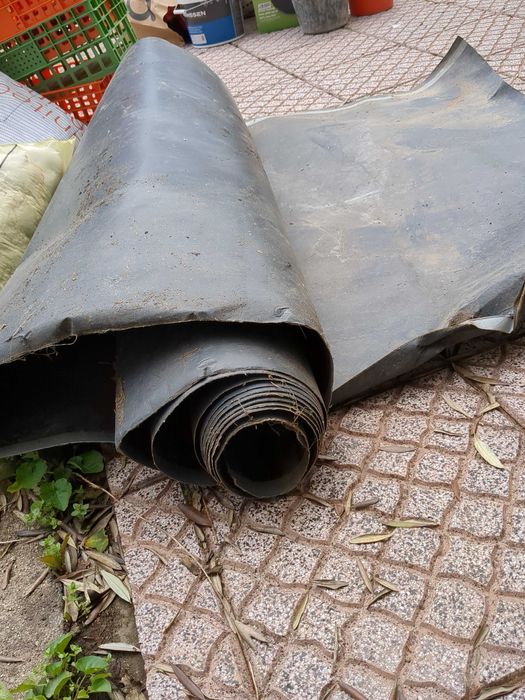 Manta de proteção para chão, preta, 1,30m de largura – ideal para obras/renovações