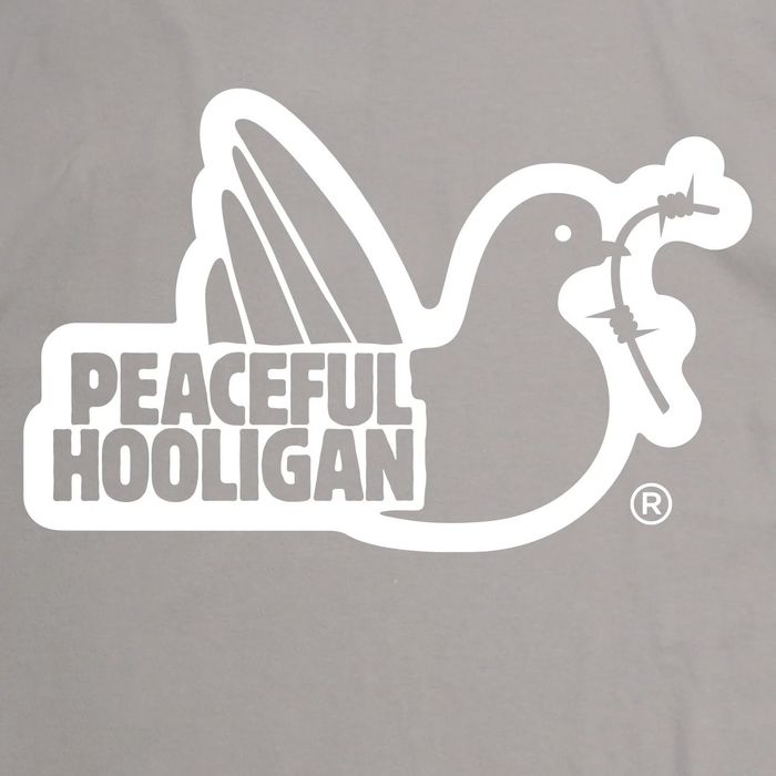 Peaceful Hooligan / Outline Dove T-Shirt / Chiseled Stone