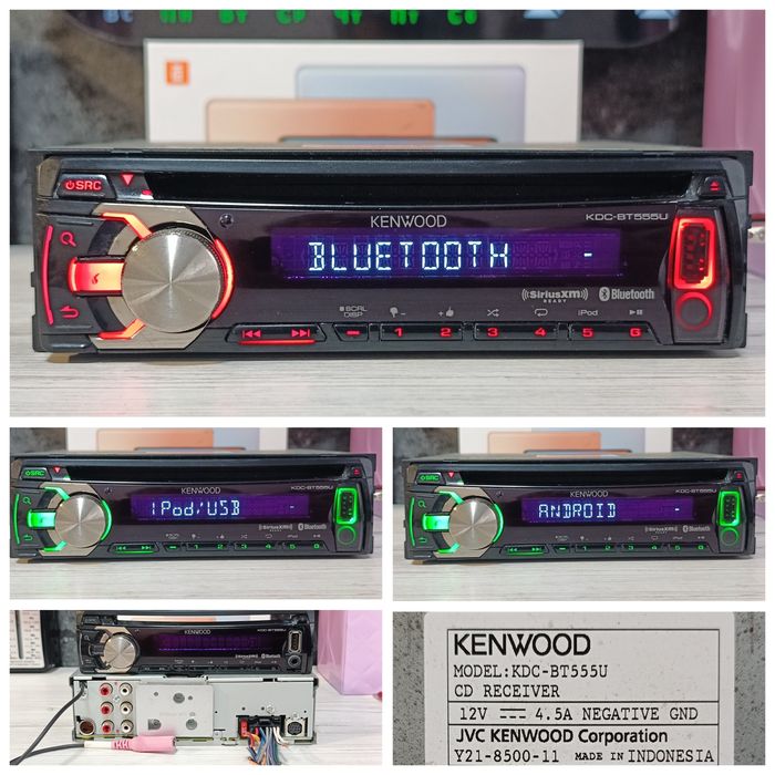 Процесорний Kenwood серії  kmm,kdc та kmr(Bluetooth audio system)