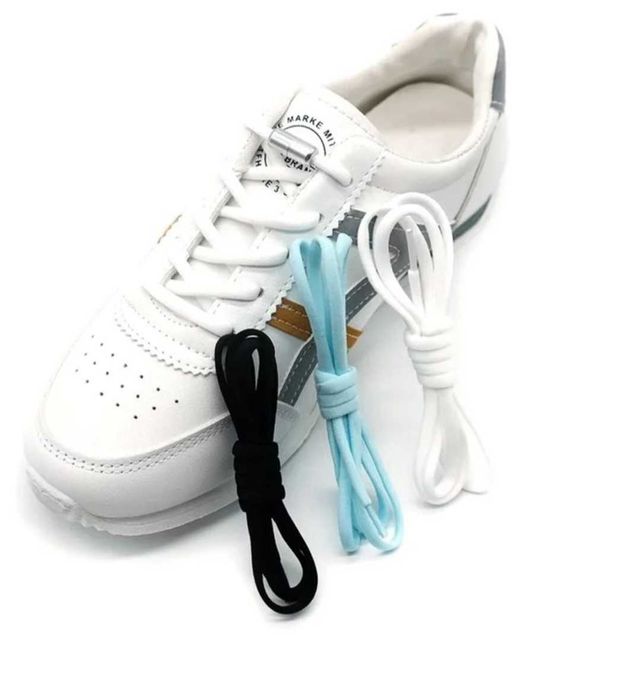 Шнурки резинки для взуття Еластичні шнурки без зав'язок