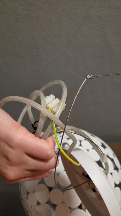 Candeeiro tecto metal branco