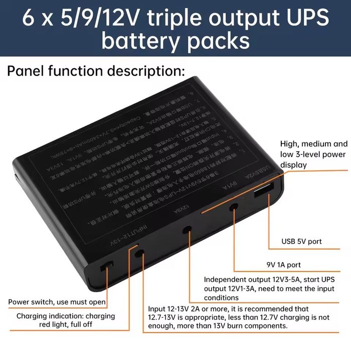 Корпус для самостійного збирання міні ups 5, 9, 12V