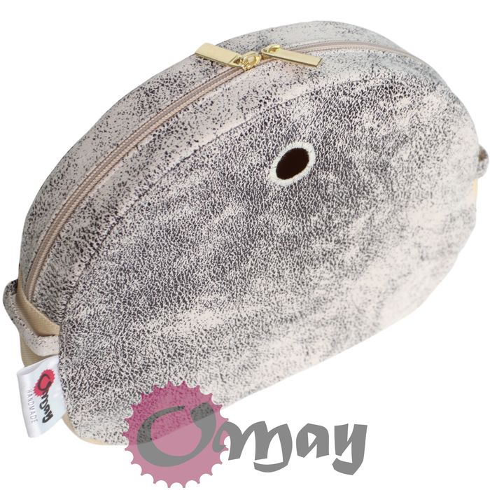 Beżowy organizer do OBAG MOON LIGHT hummus ZŁOTO 2kieszenie wkład OMAY