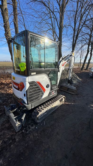 Minikoparka miniładowarka BOBCAT AVANT WIERTNICA krata niwelacyjna  24/7 FV wynajem