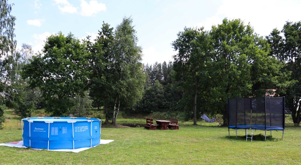 Całoroczny domek na Kaszubach nad morzem stawem ognisko las WOLNE