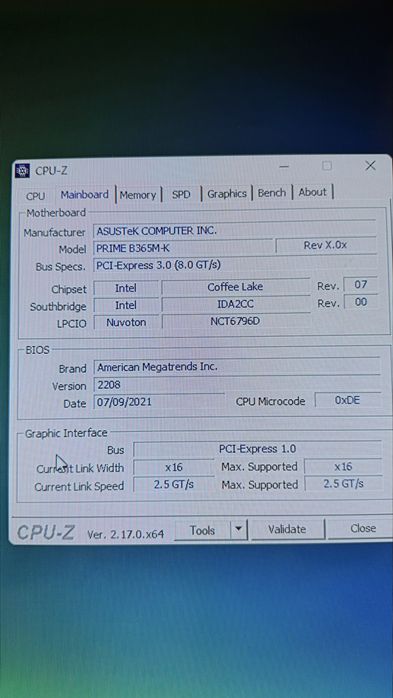 Komputer Intel i5 8700K 16gb ddr4 256gb m.2 Asus Prime b365m WiFi W11