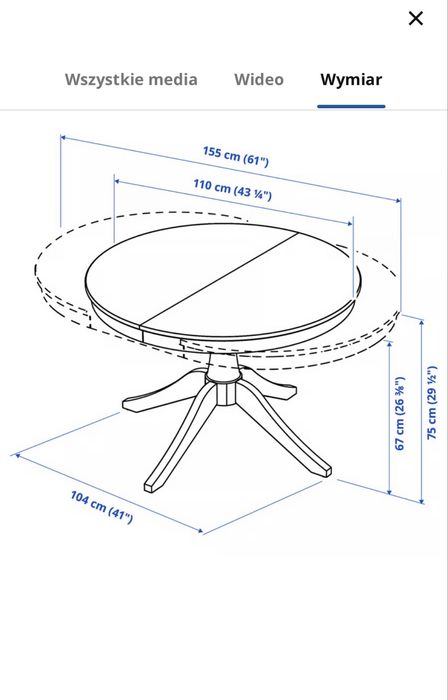 Stół Ikea czarny