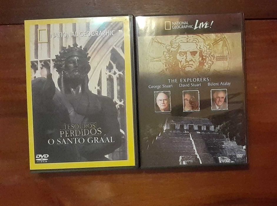 DVD-National Geo.-Tesouros Perdidos O Santo Graal e Live The Explorers