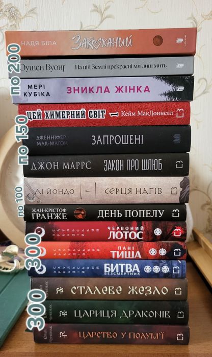 Книги різні нові