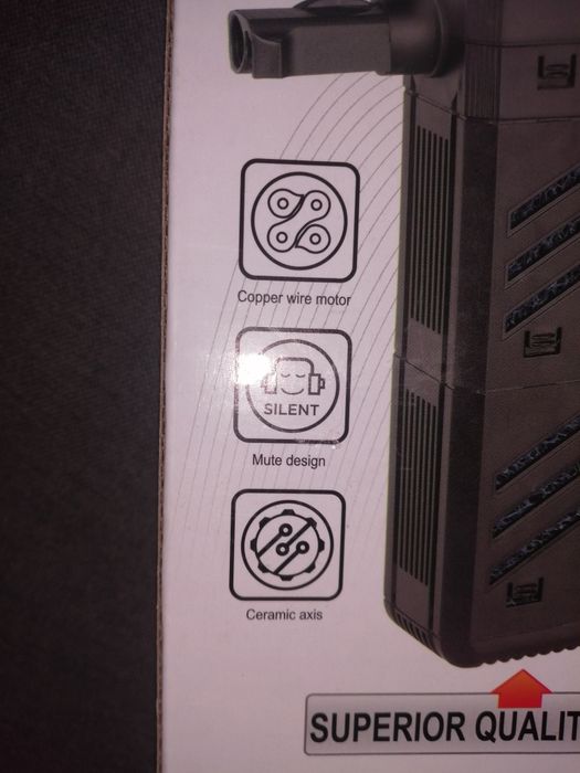 Filtro aquário 500L/h ultra silêncioso