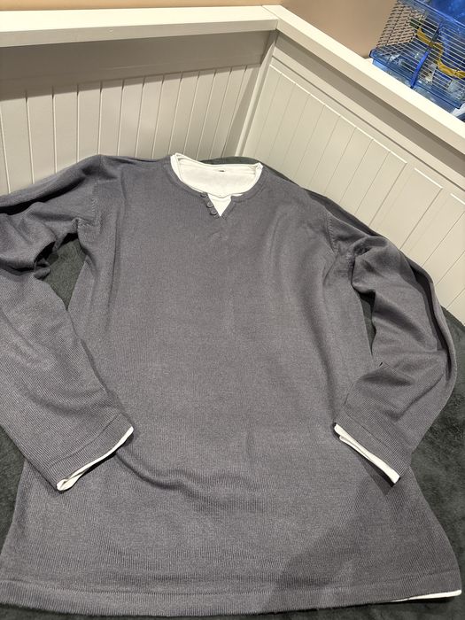 Sweterek męski szary