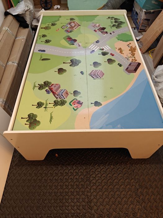 Stolik drewniany dla dzieci duży 123x80x39