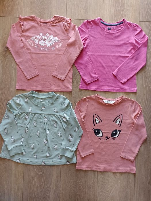Zestaw bluzek dla dziewczynki 98