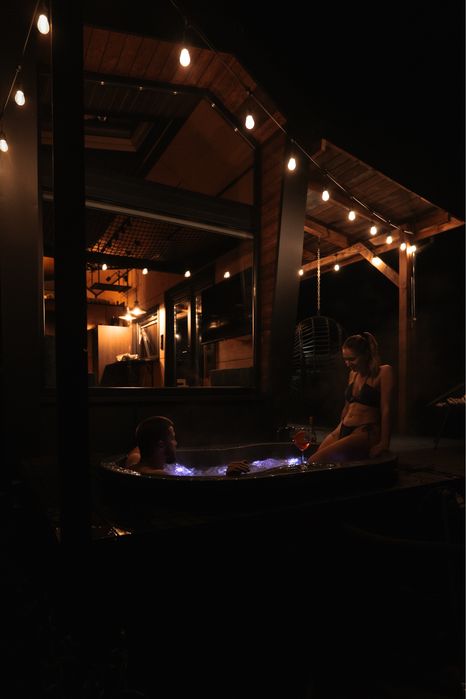 domek w górach SAUNA BALIA JACUZZI spa joga masaż rowery elektryczne ognisko