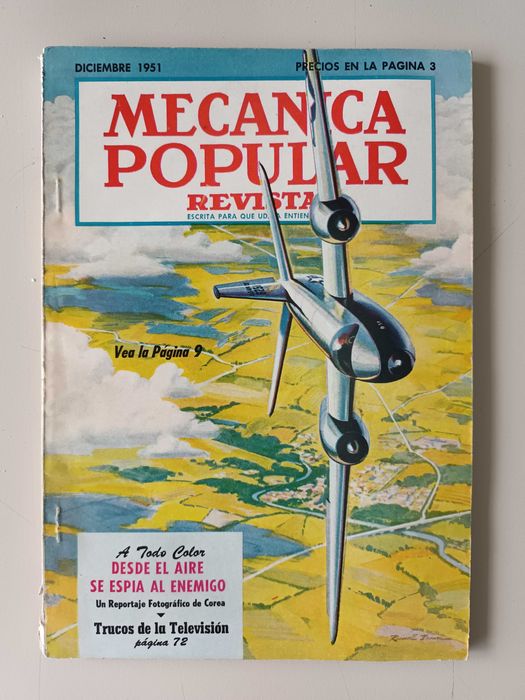 Conjunto de 7 Revistas Mecanica Popular anos 50