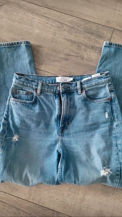 Spodnie jeansy boyfriend mom fit S/M