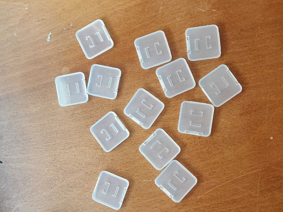 caixas de cartões de memória