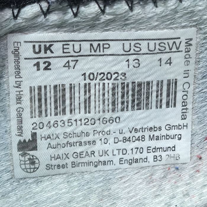 Кроссовки Haix  Gore-Tex  размер 47