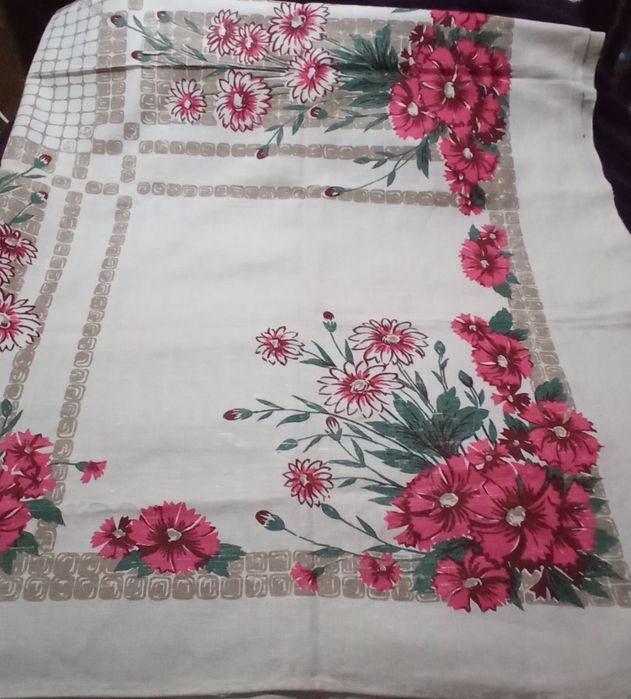 Скатерть льняная новая времён СССР