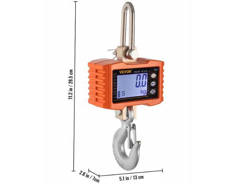 Waga Hakowa 1000Kg Cyfrowa waga dźwigowa