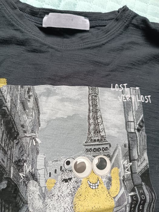 Koszulki z długim rękawem, t-shirt, r.116, Zara i Reserved