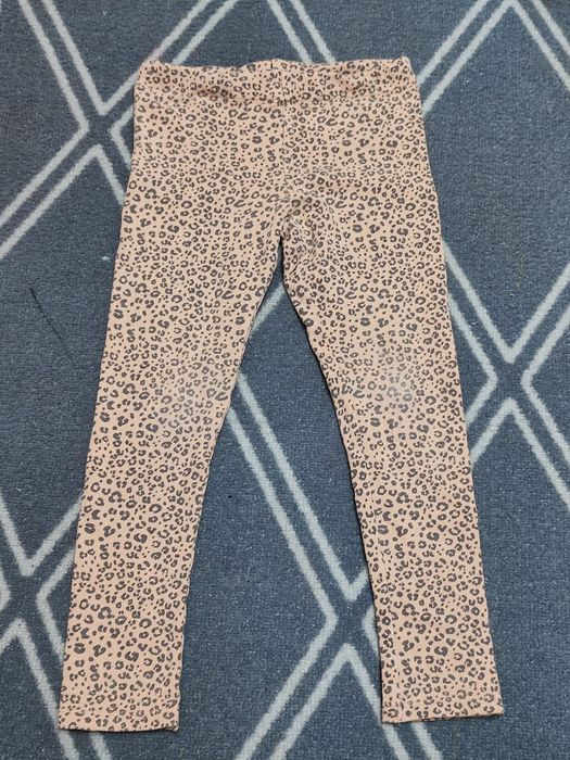 Legginsy getry dziewczęce H&M roz. 116 (5-6 lat) w panterkę cętki