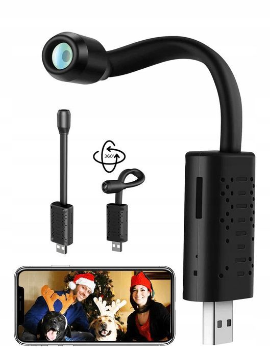 MINI UKRYTA KAMERA Szpiegowaska WIFI usb powerbank elastyczna