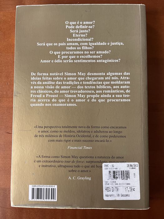 O amor das escrituras aos nossos dias - Simon May